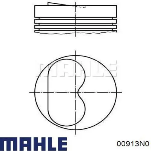 00913N0 Mahle Original кольца поршневые на 1 цилиндр, std.