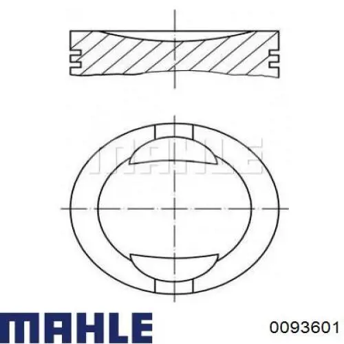 0093601 Mahle Original Поршня, 2-й ремонт
