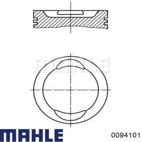 Купить 0094101 Mahle Original Поршень в сборе