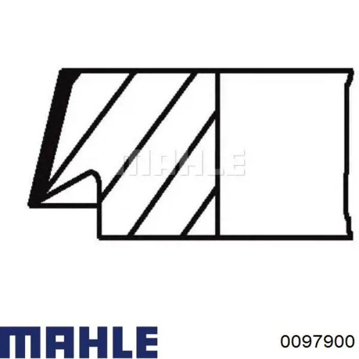 97900 Mahle Original поршень в комплекте на 1 цилиндр, std