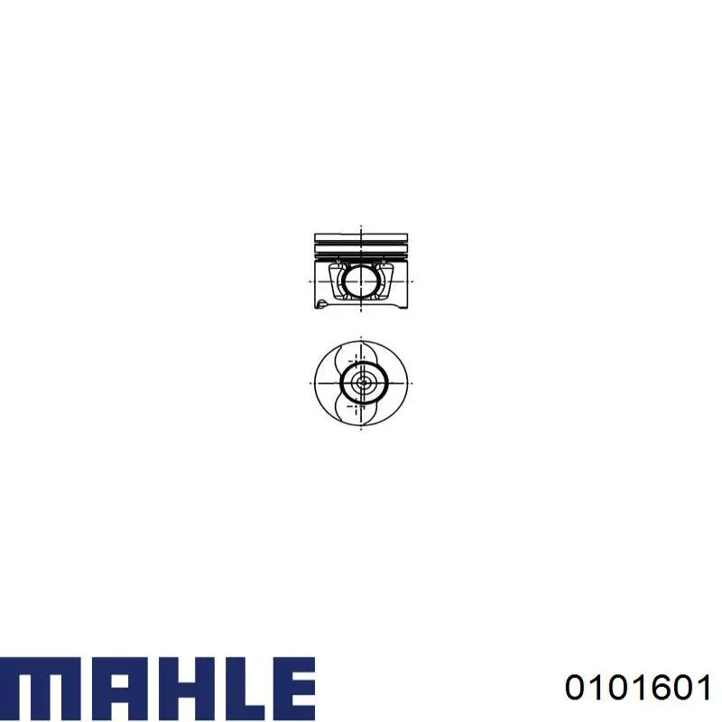 Поршень на 1 цилиндр, 2-й ремонт 0101601 Mahle Original