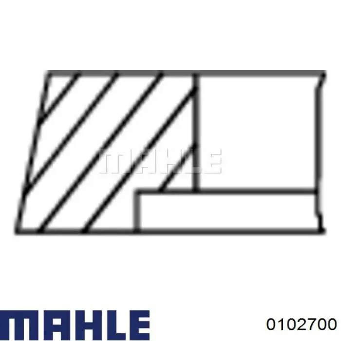 0102700 Mahle Original Поршень в комплекте на 1 цилиндр, STD