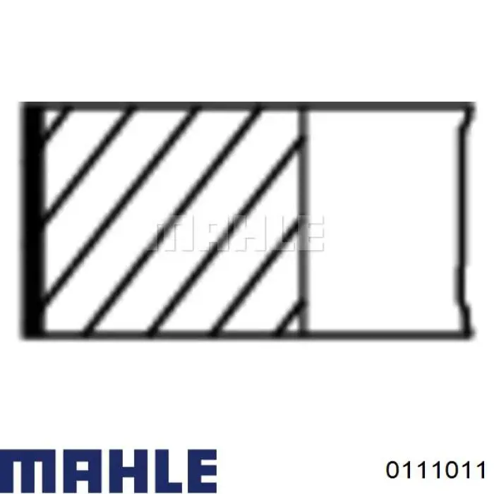 0111011 Mahle Original поршень в комплекте на 1 цилиндр, 2-й ремонт (+0,50)