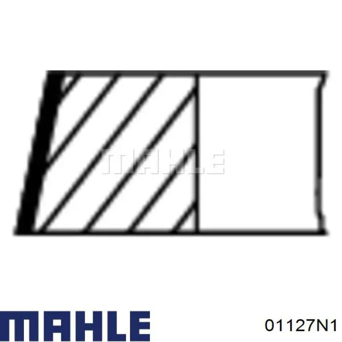 01127N1 Mahle Original кольца поршневые на 1 цилиндр, 2-й ремонт (+0,50)