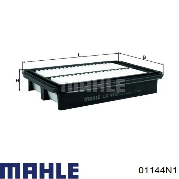 01144N1 Mahle Original Комплект поршневых колец на 1 цилиндр, 2-й ремонт (+0,50)
