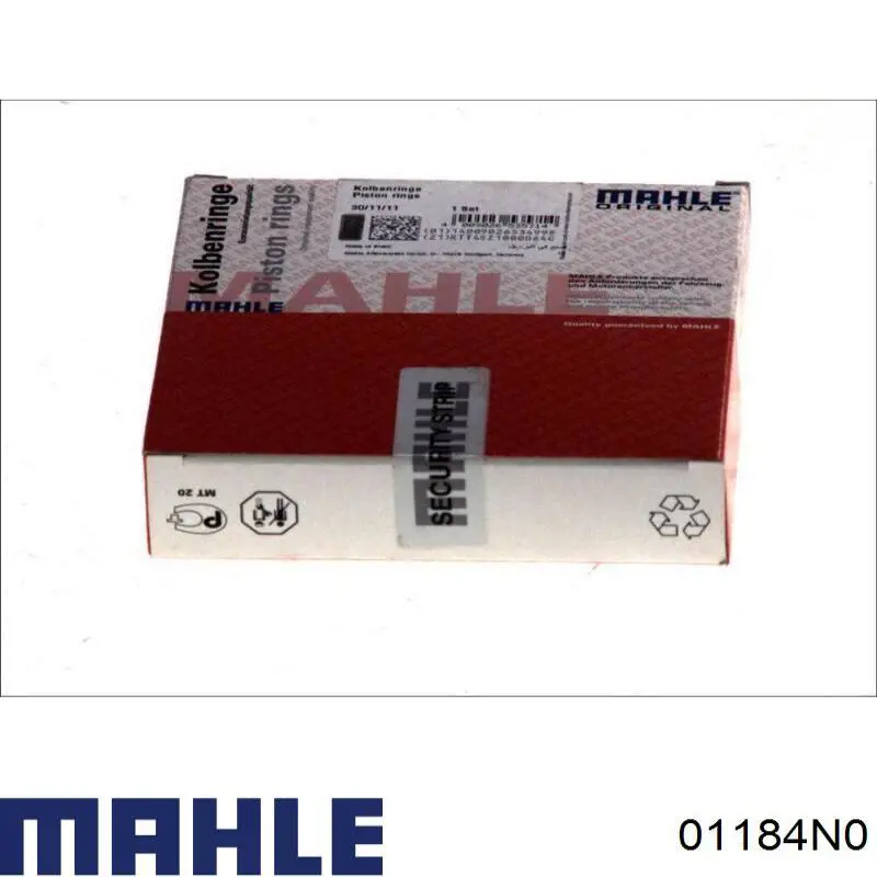 Кільця поршневі на 1 циліндр, STD. 01184N0 Mahle Original