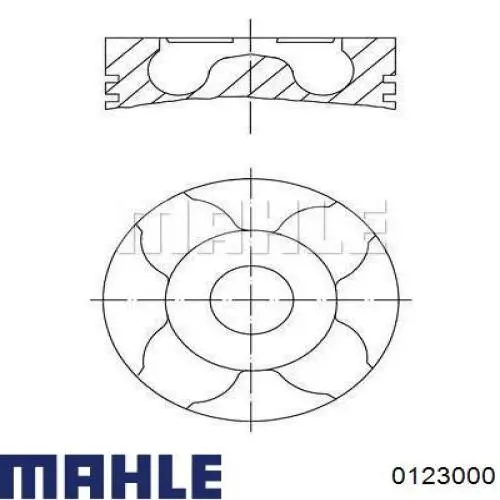 Поршень в сборе Mahle Original 0123000 цена, от 62.15 USD