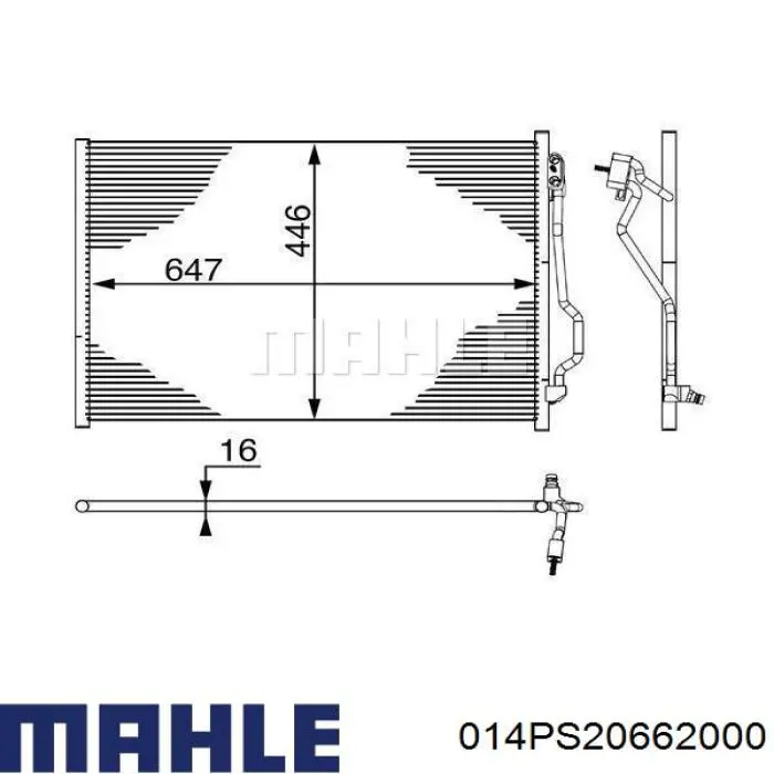 Купить 014PS20662000 Mahle Original Комплект шатунных вкладышей