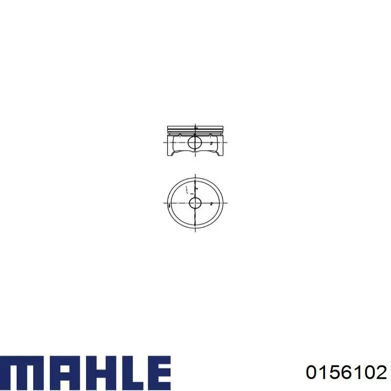 0156102 Mahle Original Поршня, 2-й ремонт