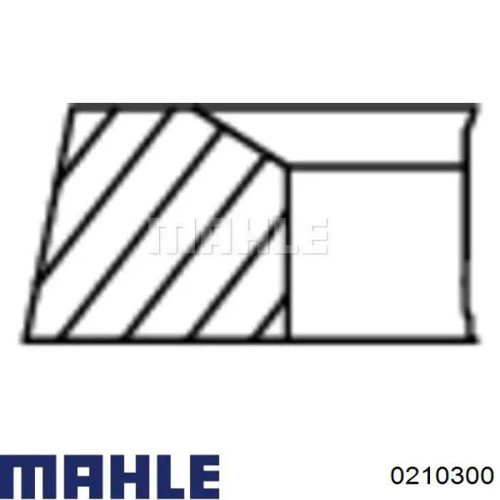 Поршень на 1 цилиндр 0210300 Mahle Original