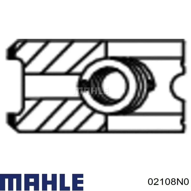 02108N0 Mahle Original Поршневые кольца на 1 цилиндр, STD