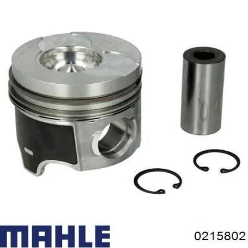 Поршень в комплекте на 1 цилиндр, 2-й ремонт (+0,50) Mahle Original 0215802 цена, от 86.33 USD