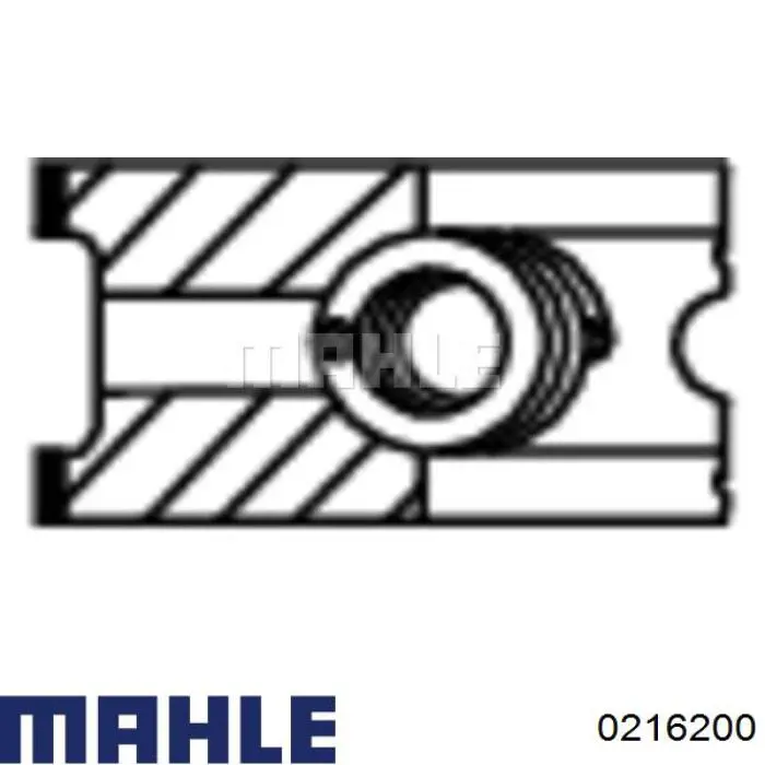 0216200 Mahle Original поршень в комплекте на 1 цилиндр, std