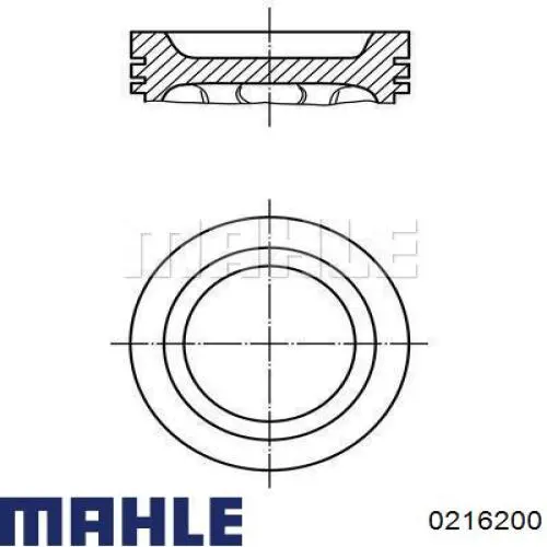  Поршень на 1 цилиндр Volvo 460 