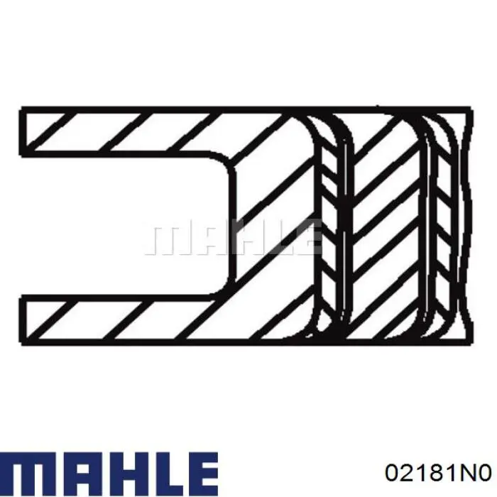 Купить 02181N0 Mahle Original Комплект поршневых колец на 1 цилиндр, стандарт