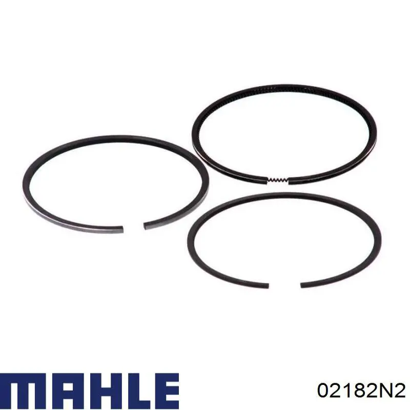02182N2 Knecht-Mahle кольца поршневые на 1 цилиндр, 1-й ремонт (+0,25)