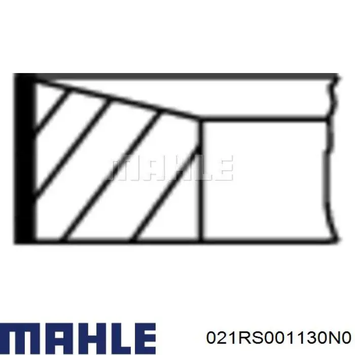 Juego de aros de pistón para 1 cilindro, STD 021RS001130N0 Mahle Original