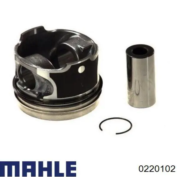 Поршень в комплекте на 1 цилиндр, 2-й ремонт (+0,50) Mahle Original 0220102 цена, от 74.37 USD