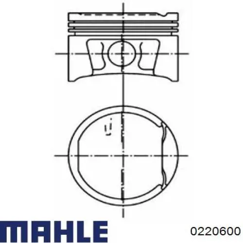 0220600 Mahle Original поршень в комплекте на 1 цилиндр, std