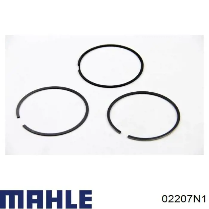02207N1 Knecht-Mahle кольца поршневые на 1 цилиндр, 1-й ремонт (+0,25)