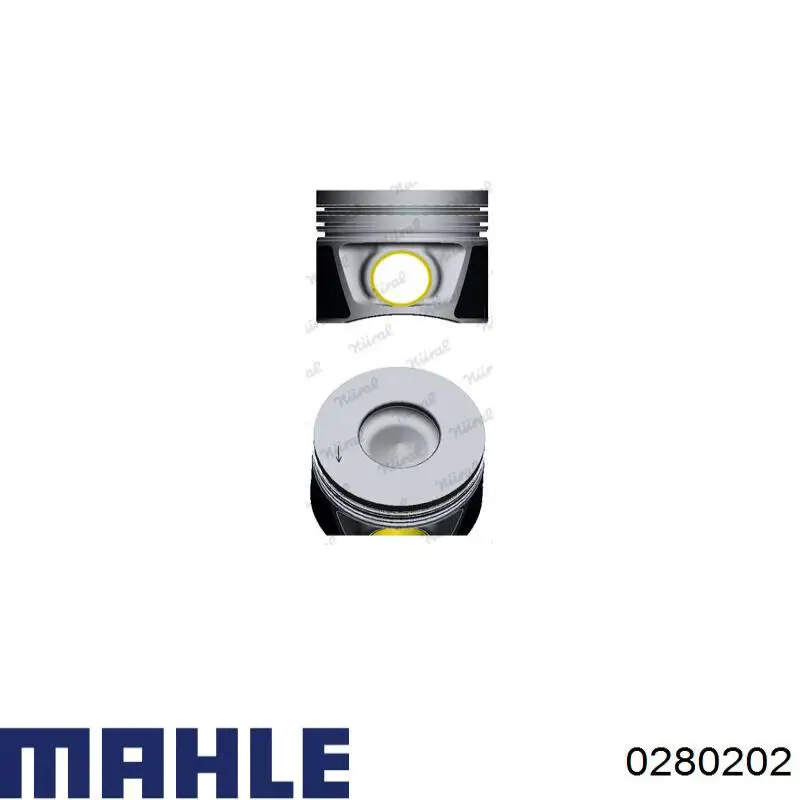 028 02 02 Mahle Original поршень в комплекте на 1 цилиндр, 2-й ремонт (+0,50)