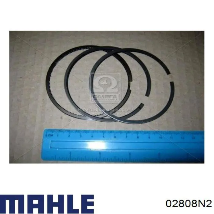 02808N2 Mahle Original кольца поршневые на 1 цилиндр, 2-й ремонт (+0,50)