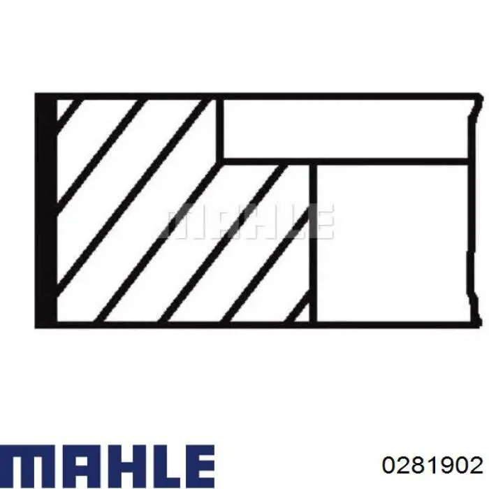 028 19 02 Mahle Original поршень в комплекте на 1 цилиндр, 2-й ремонт (+0,50)