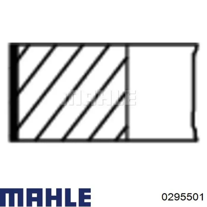 029 55 01 Mahle Original поршень в комплекте на 1 цилиндр, 2-й ремонт (+0,50)
