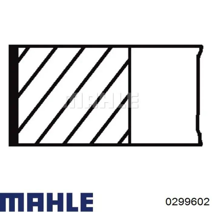 Поршень в комплекте на 1 цилиндр, 2-й ремонт (+0,50) 0299602 Mahle Original