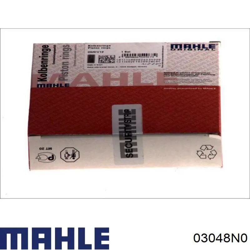 Кільця поршневі на 1 циліндр, STD. 03048N0 Mahle Original