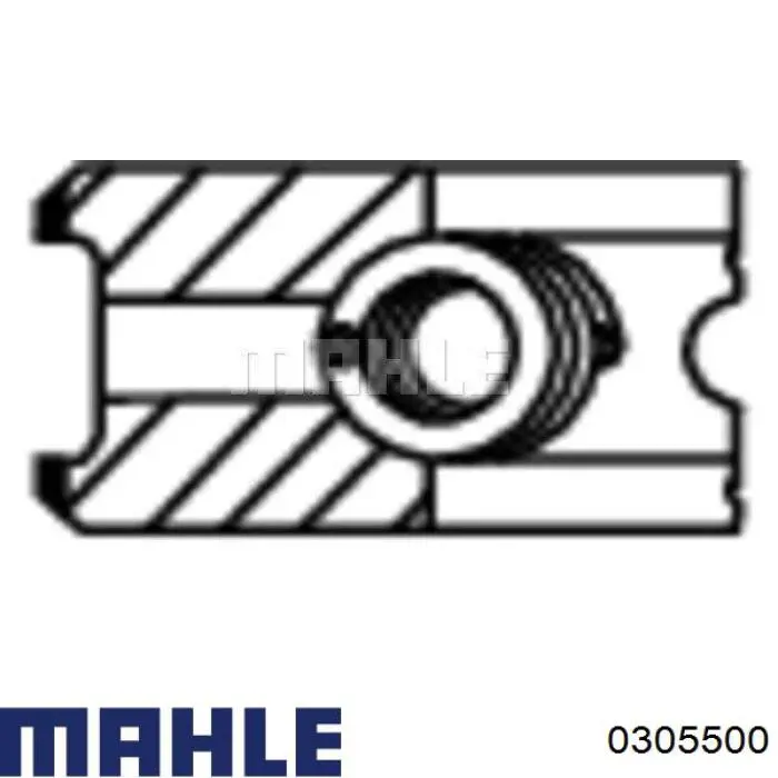 0305500 Mahle Original поршень в комплекте на 1 цилиндр, std