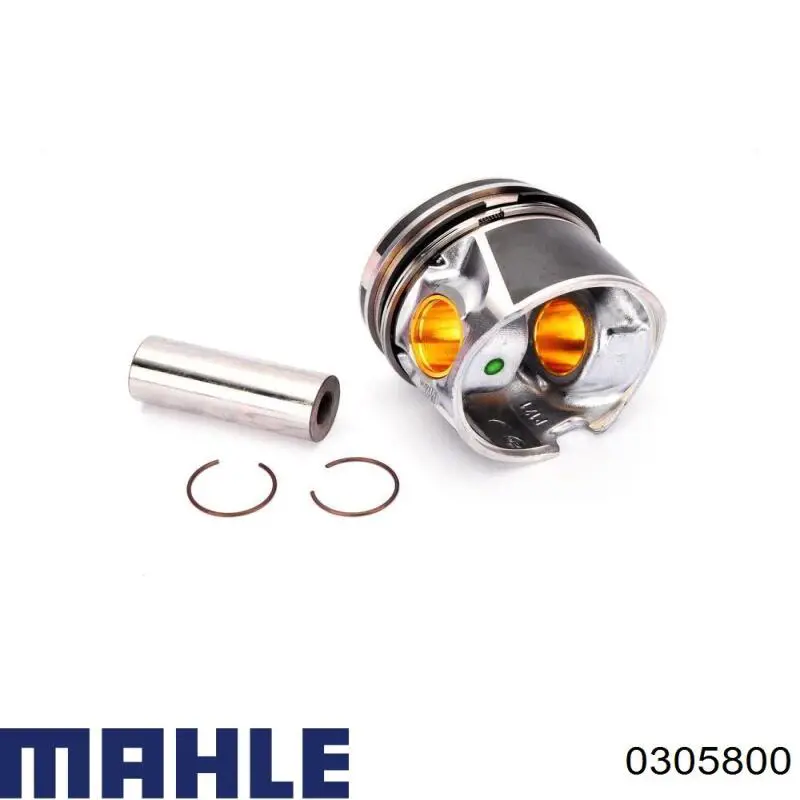 Поршень на 1 цилиндр 0305800 Mahle Original