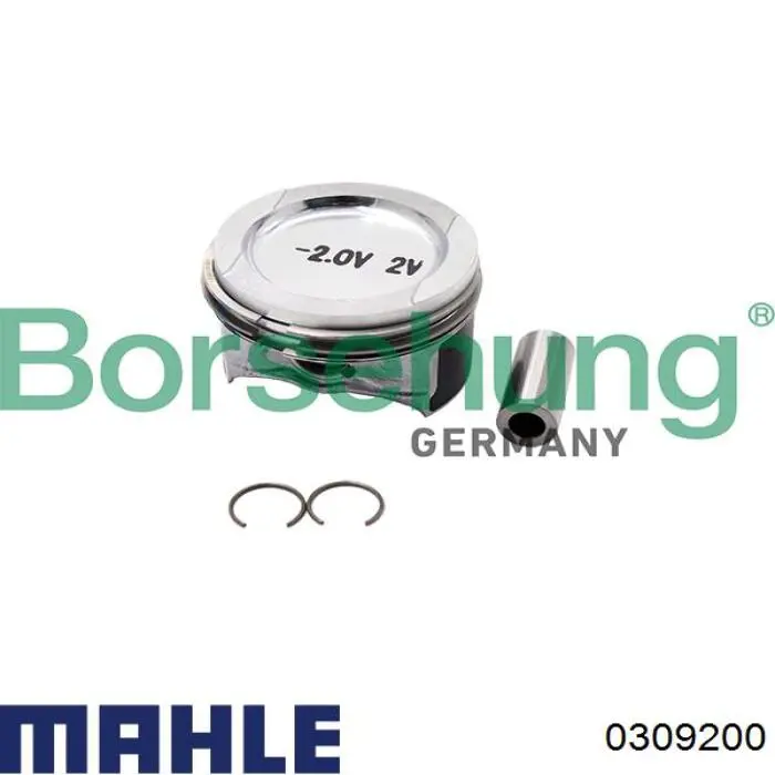 0309200 Mahle Original Поршень в комплекте на 1 цилиндр, STD