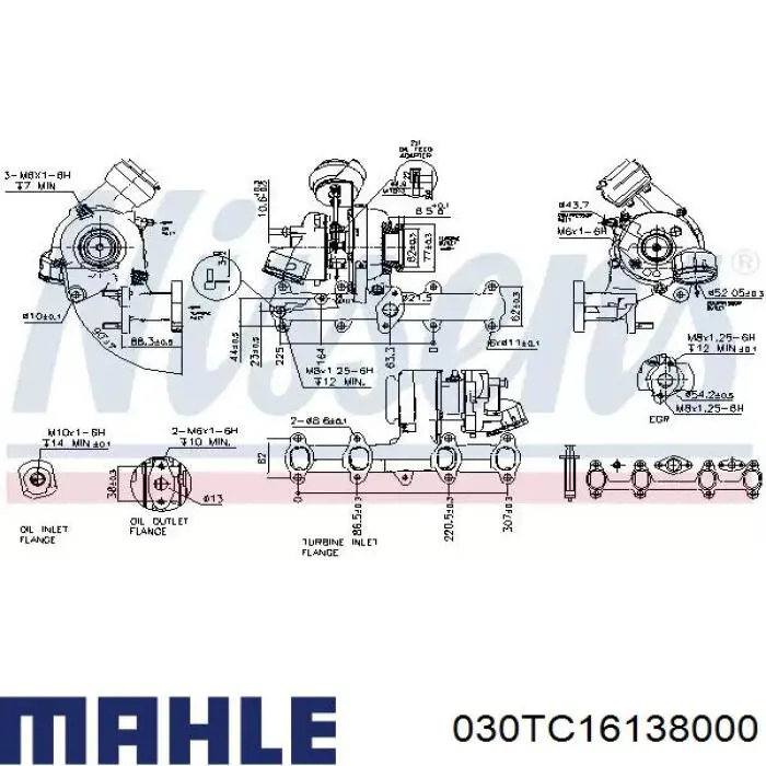 Турбонагнетатель Mahle Original 030TC16138000 цена, от 268.36 USD