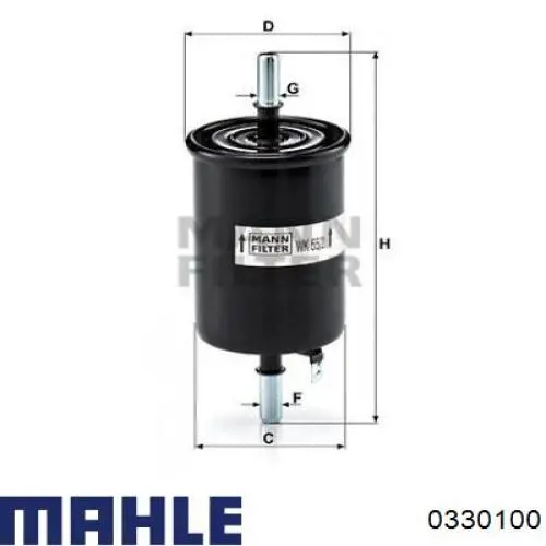 Поршень в сборе Mahle Original 0330100 цена, от 41.45 USD