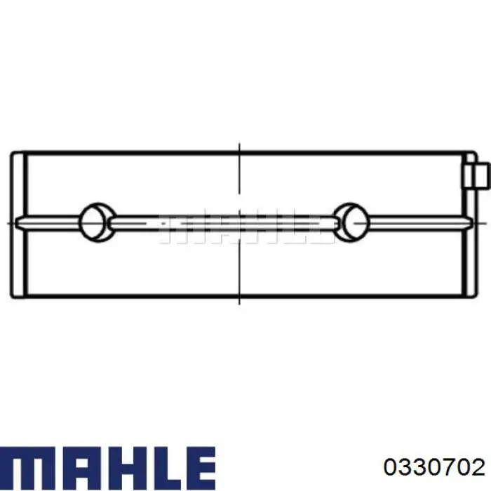 Поршень в комплекте на 1 цилиндр, 2-й ремонт (+0,50) Mahle Original 0330702 цена, от 156.41 USD
