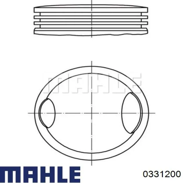 331200 Mahle Original поршень в комплекте на 1 цилиндр, std