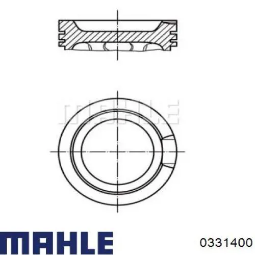 Купить 0331400 Mahle Original Поршень на 1 цилиндр