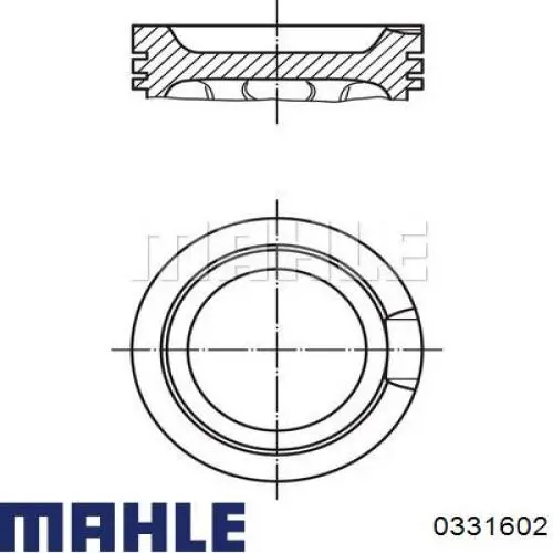 0331602 Mahle Original Поршня, 2-й ремонт