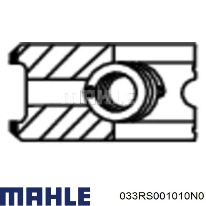 033RS001010N0 Mahle Original anéis do pistão para 1 cilindro, std.