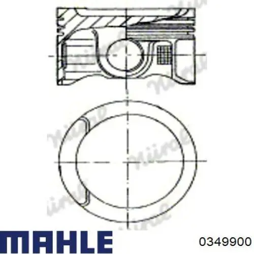 Поршень в сборе Mahle Original 0349900 цена, от 79.53 USD