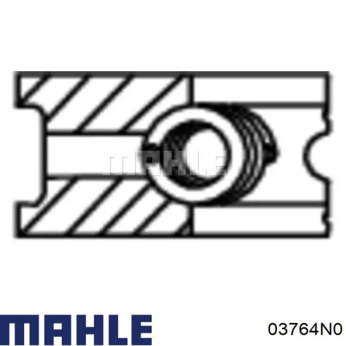 Кольца поршневые 03764N0 Mahle Original