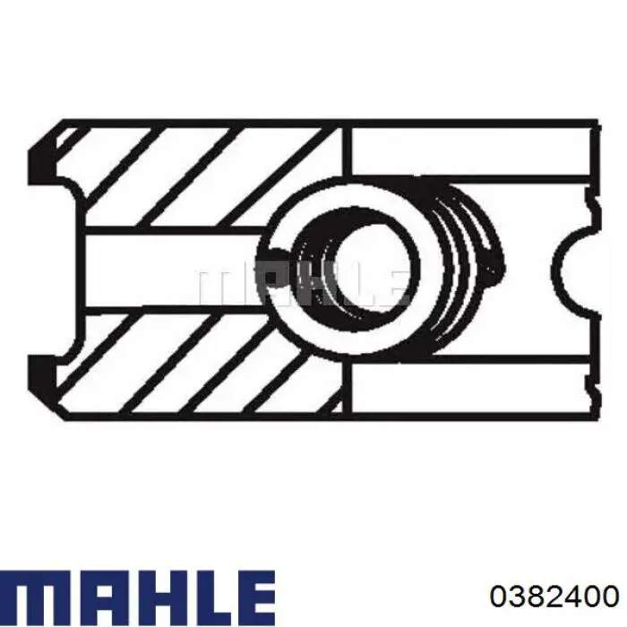 0382400 Mahle Original Поршень в комплекте на 1 цилиндр, STD