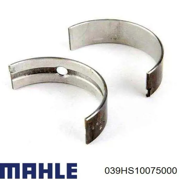 039 HS 10075 000 Mahle Original вкладыши коленвала коренные, комплект, стандарт (std)