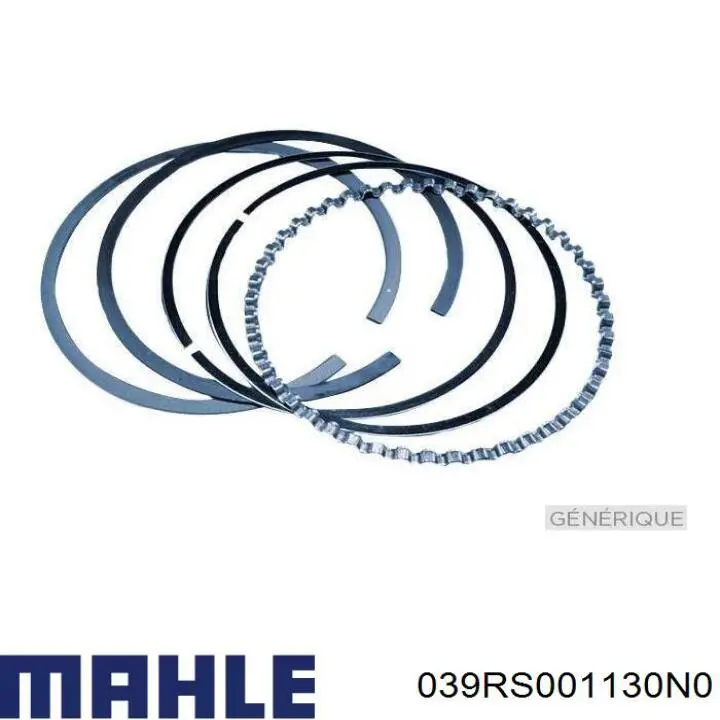 Кольца поршневые на 1 цилиндр, STD. MAHLE 039RS001130N0