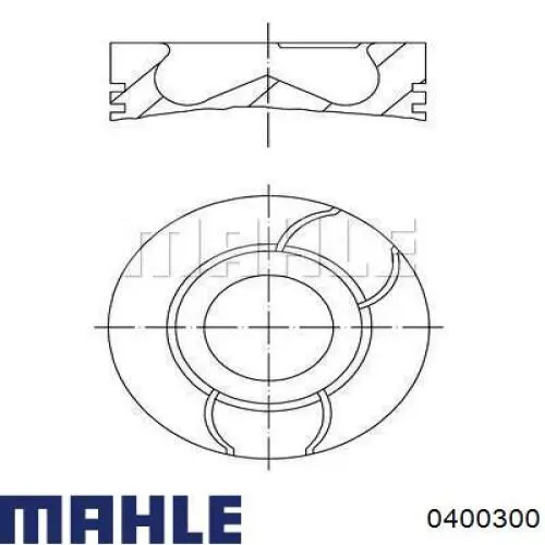 Купить 0400300 Mahle Original Поршень на 1 цилиндр
