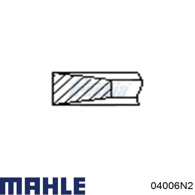 04006N2 Mahle Original кольца поршневые на 1 цилиндр, 2-й ремонт (+0,50)