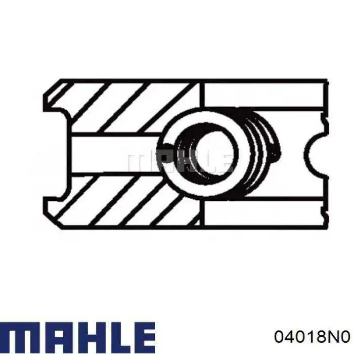 04018N0 Knecht-Mahle кольца поршневые комплект на мотор, std.