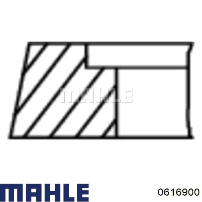 Поршень на 1 цилиндр 0616900 Mahle Original