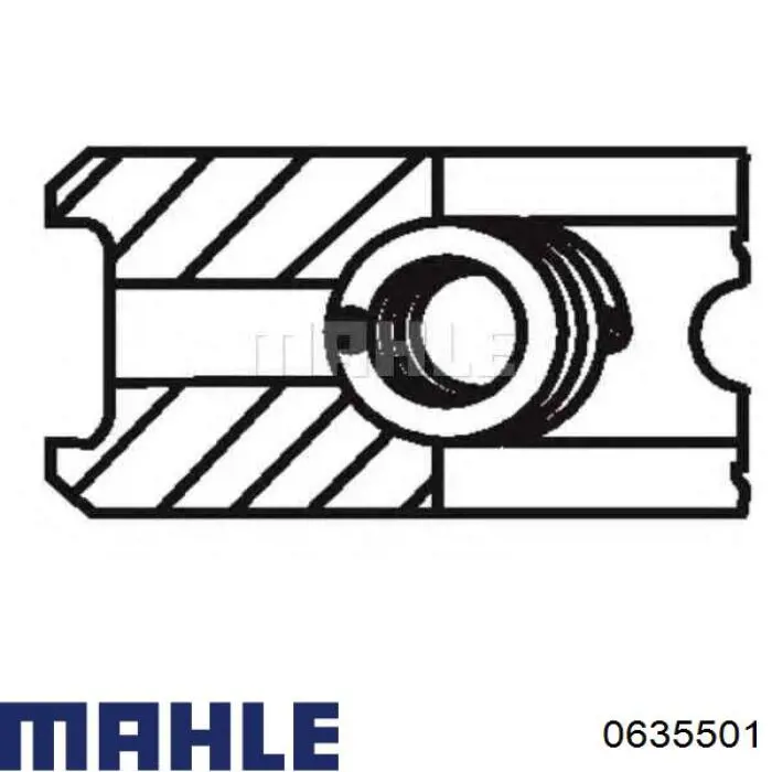 0635501 Mahle Original Поршня, 2-й ремонт